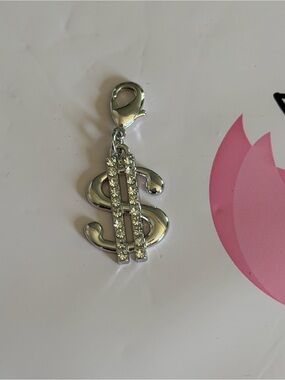 💰Paparazzi Shopping Spree Dollar Sign Rhodium Charm